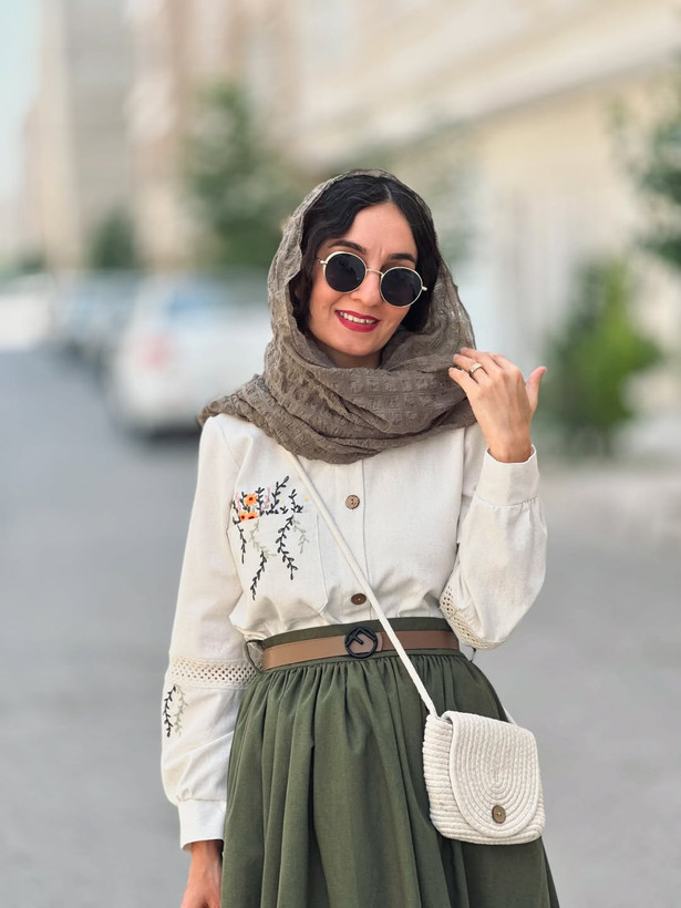 شومیز دامن تابستونی مدل زیتون