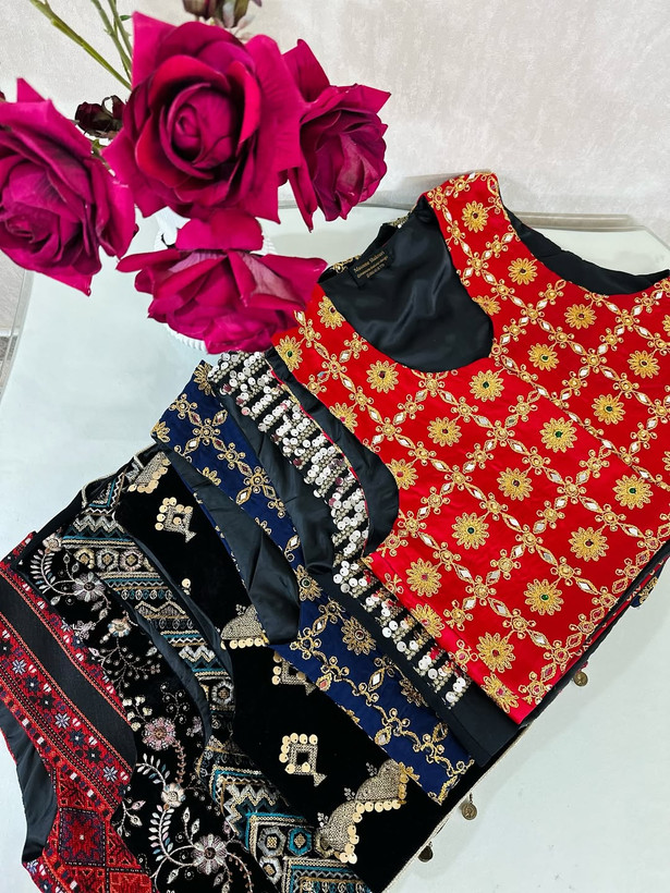 وست سوزندوزی مدل یلدا - گالری معصومه شکوری