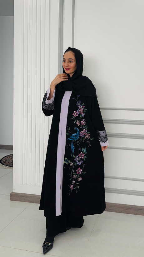 عبا زنانه مدل سیمرغ - گالری معصومه شکوری