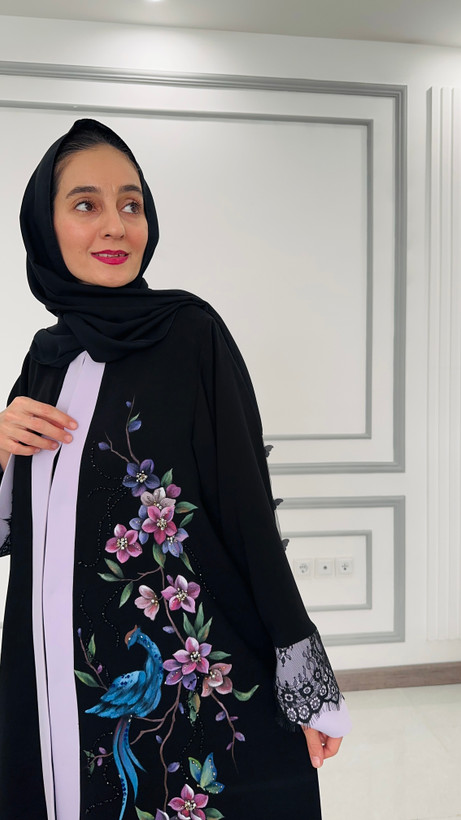 عبا زنانه مدل سیمرغ