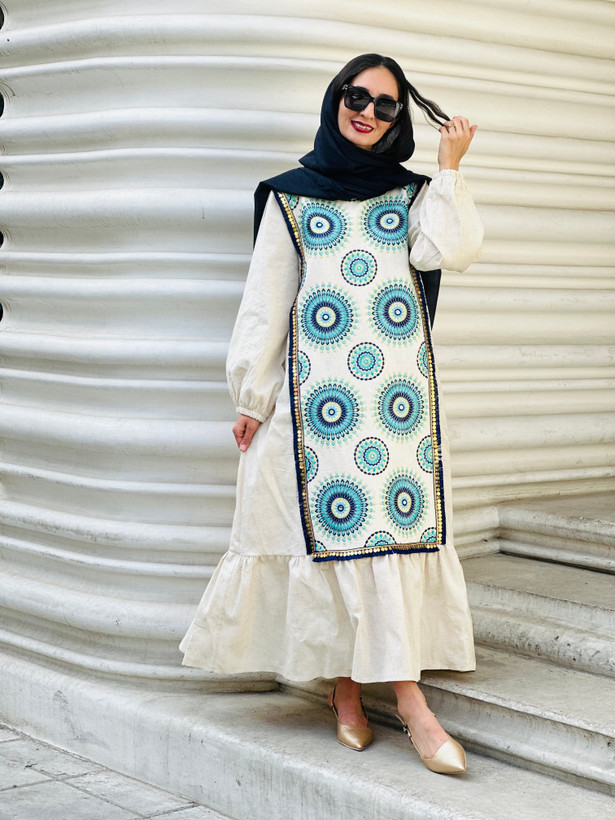 کفتان زنانه مدل چیندار