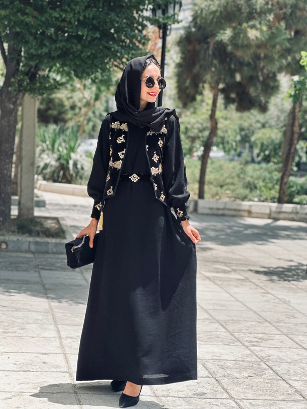 عبا و جلیغه و کمربند کرپ
