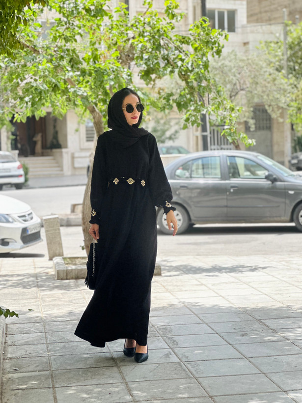 عبا و جلیغه و کمربند کرپ